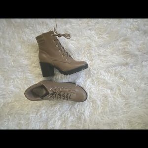 Beige Short Boot